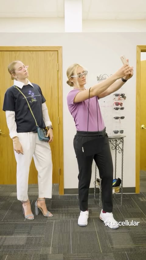 Instagram post by @laceden for UScellular. Caption reads: [...] together, bad outfit choices included....