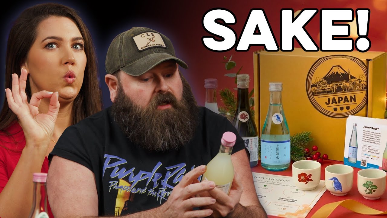 YouTube post by @RatedRed for tippsysake. Caption reads: Tasting Sake From Japan!.