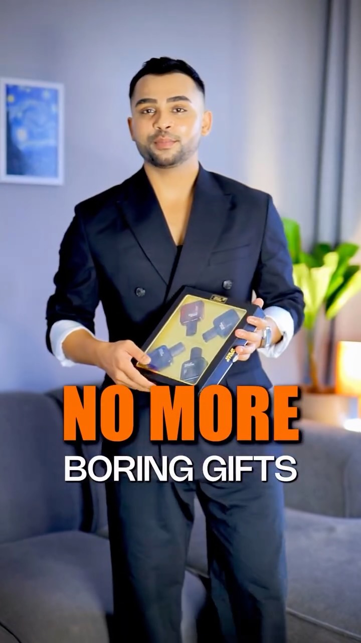 Instagram post by @mayursanap_ for WILD STONE. Caption reads: Festive gift @amazonfashionin 
Perfume set by....