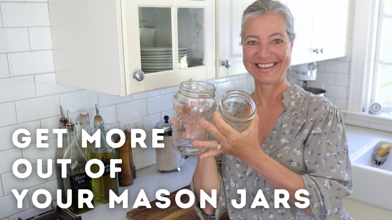 YouTube post by @OurGabledHome for Mason Jar Lifestyle. Caption reads: Transform Your Mason Jars with These Hacks.