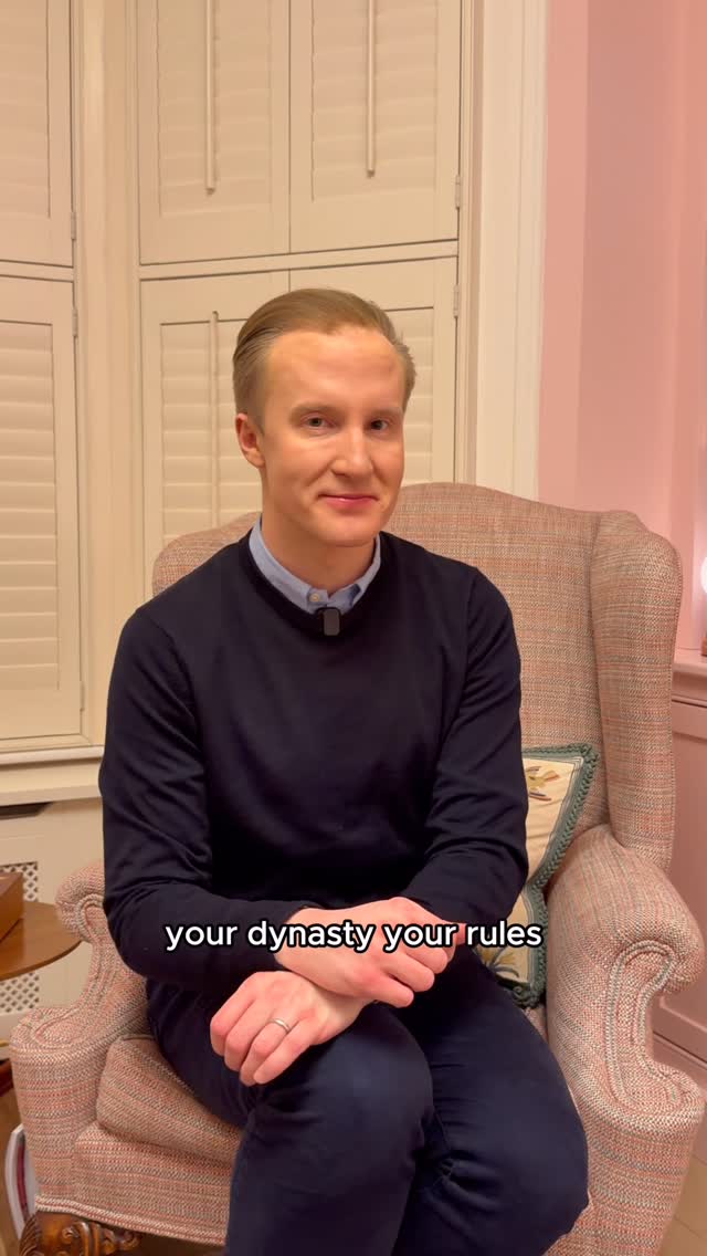 Instagram post by @williamhanson for The Sims. Caption reads: [...] dynasty. Your rules (at least here).....