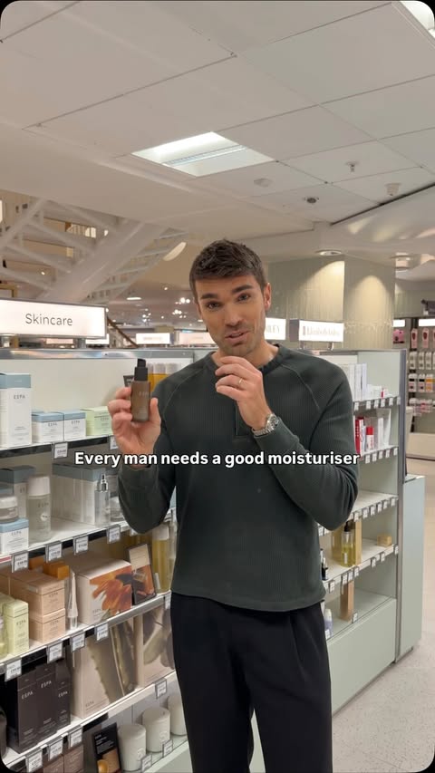 Instagram post by @joshcuthbert for ESPA. Caption reads: [...] skincare, including one of my favourites....