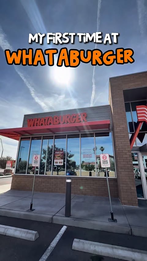 Instagram post by @destinyliley for Whataburger. Caption reads: I tried @whataburger for the first time!! 👀🍔 I....