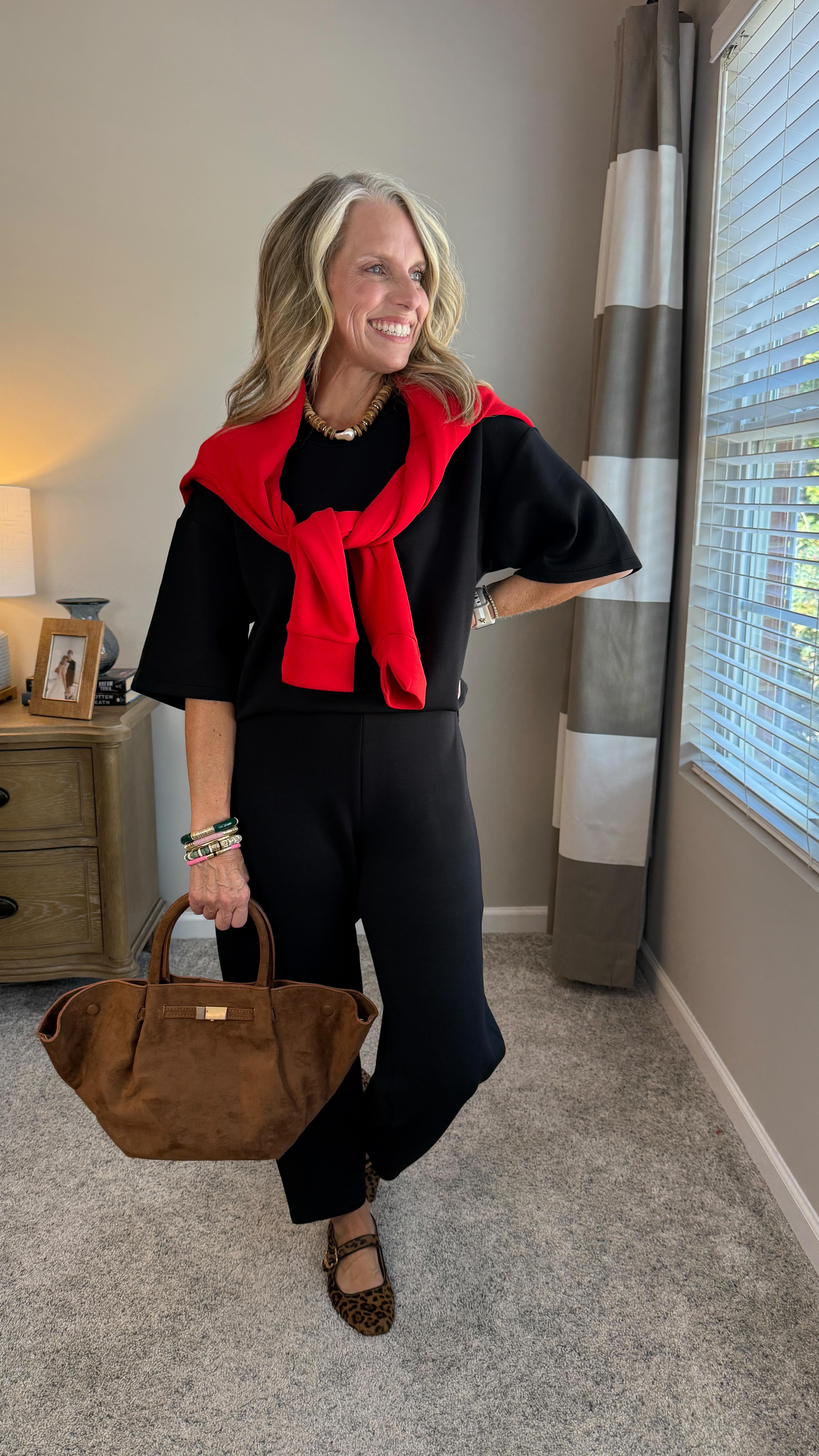 Instagram post by @coasttocoast2 for SPANX. Caption reads: [...] style/over 50 fashion/spanx partner.