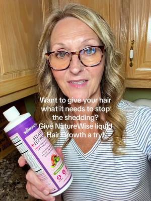 TikTok post by @liz.m.official for NatureWise. Caption reads: @NatureWise offers high-quality supplements for....