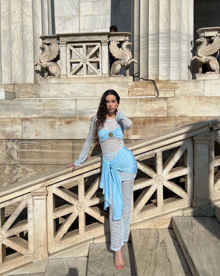 Instagram post by @kmarww for SisterParty. Caption reads: Festival outfit inspo from @sisterparty_store....