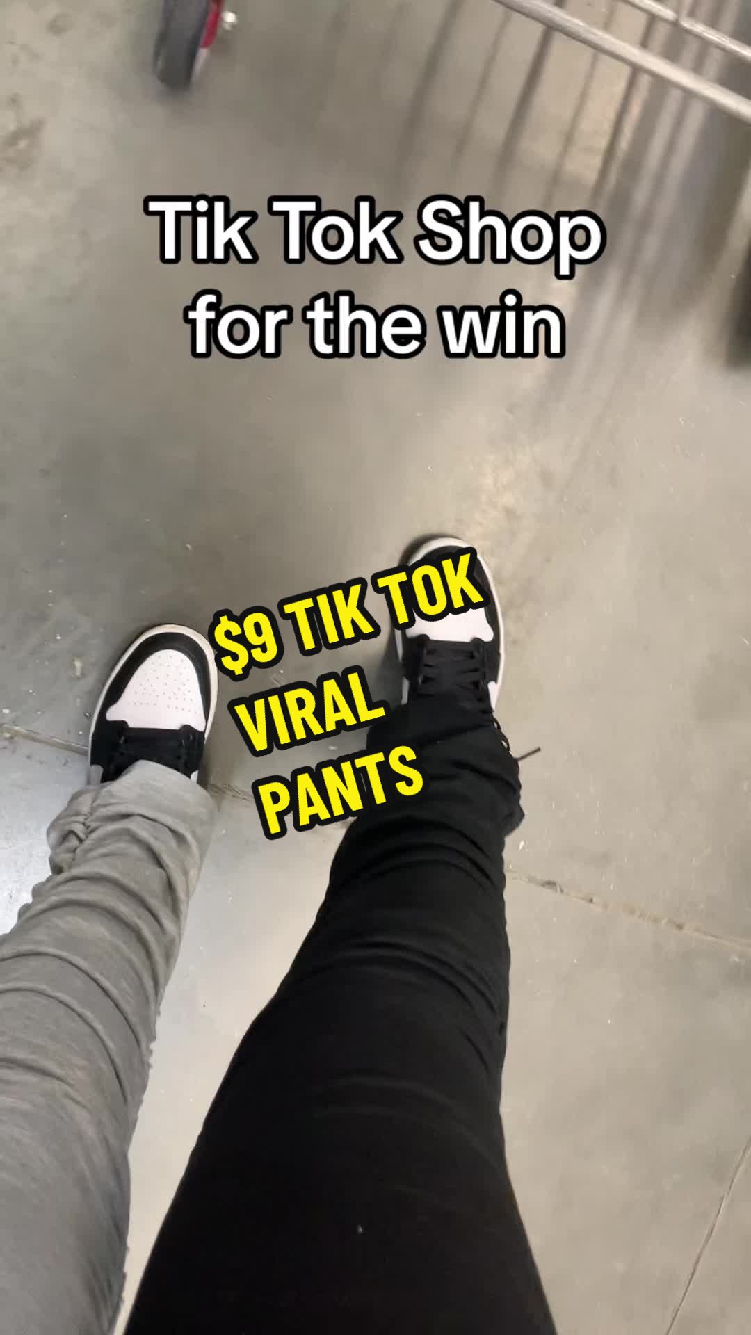 TikTok post by @fiercefendi for LovelyWholesale. Caption reads: I love my colorblock pants from @Lovely wholesale....