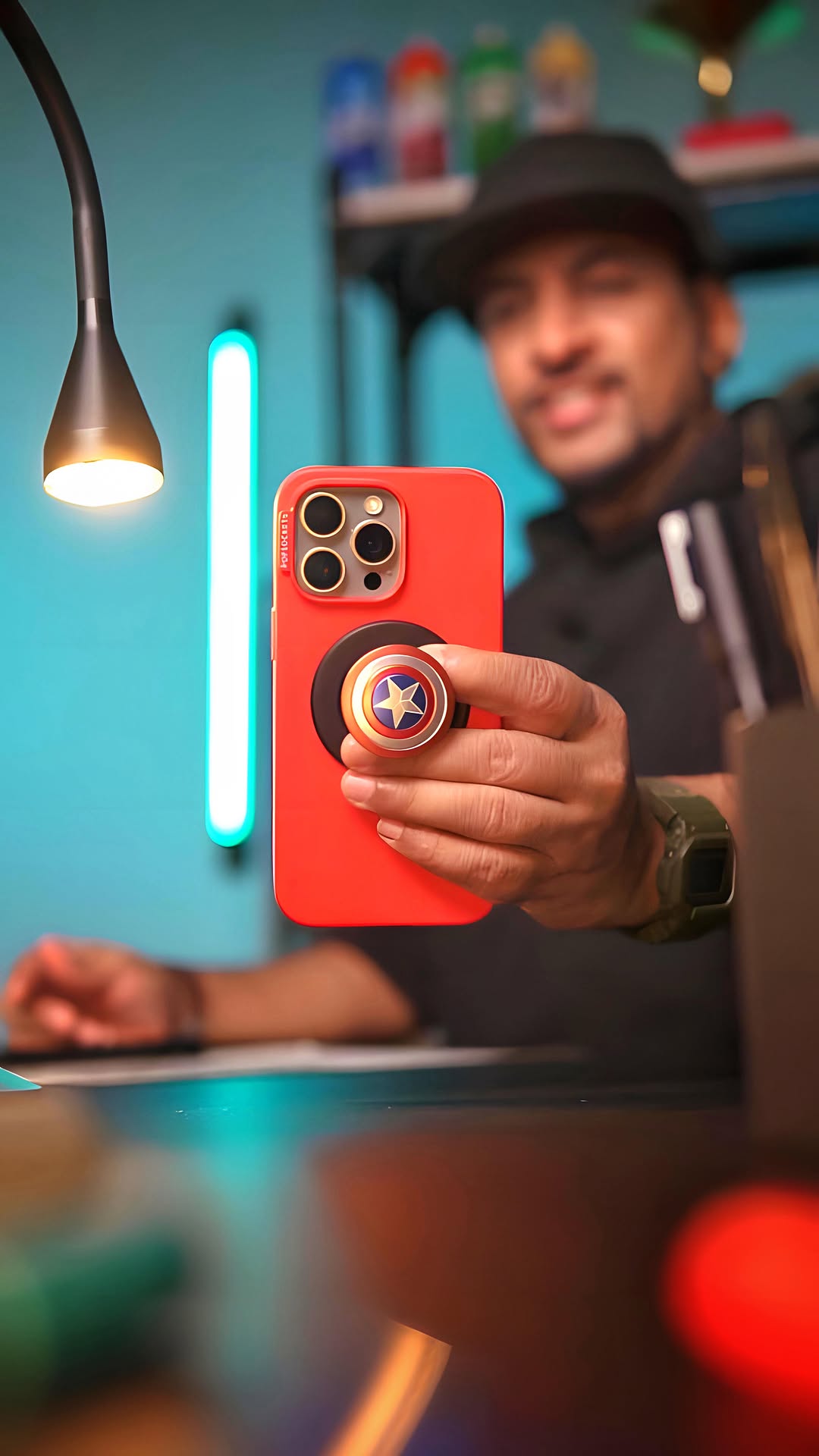 Instagram post by @artguyrob for PopSockets. Caption reads: If you are looking to level up your phone game....