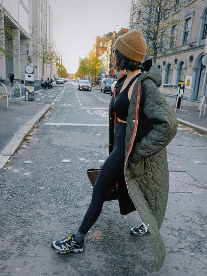 Instagram post by @smythsisters for Sweaty Betty. Caption reads: AD On the move with @sweatybetty - whether that’s....