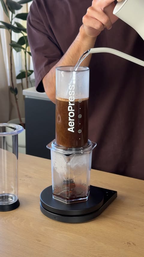 Instagram post by @jimmythebarista for AeroPress. Caption reads: Everyone needs an @aeropress (here’s why) 🤔

It’s....