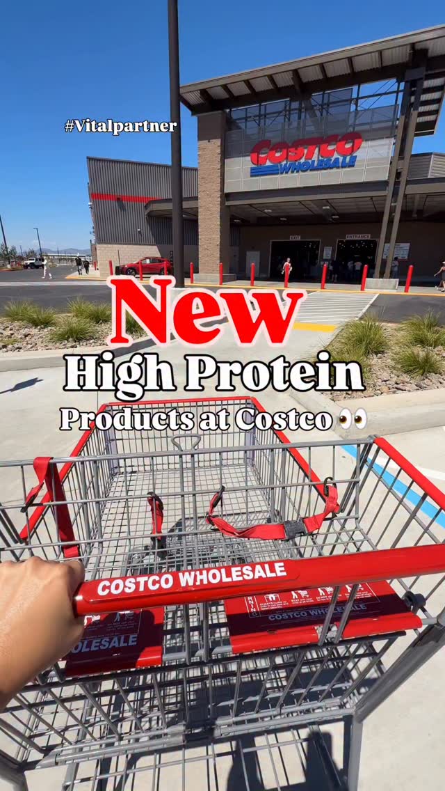 Instagram post by @costconewdeals for Vital Proteins. Caption reads: New high-protein finds at Costco! 💪....