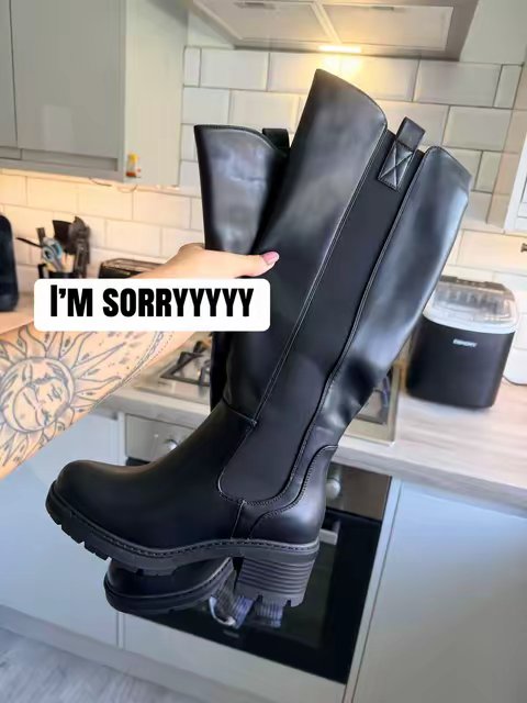 TikTok post by @misschloexox for Loud Look. Caption reads: #loudlook #boots #perfectboots #winterfashion....