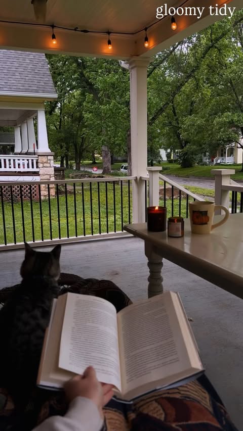 Instagram post by @thecozykansan for BISSELL. Caption reads: #BISSELLpartner Rainy days make for the best [...].