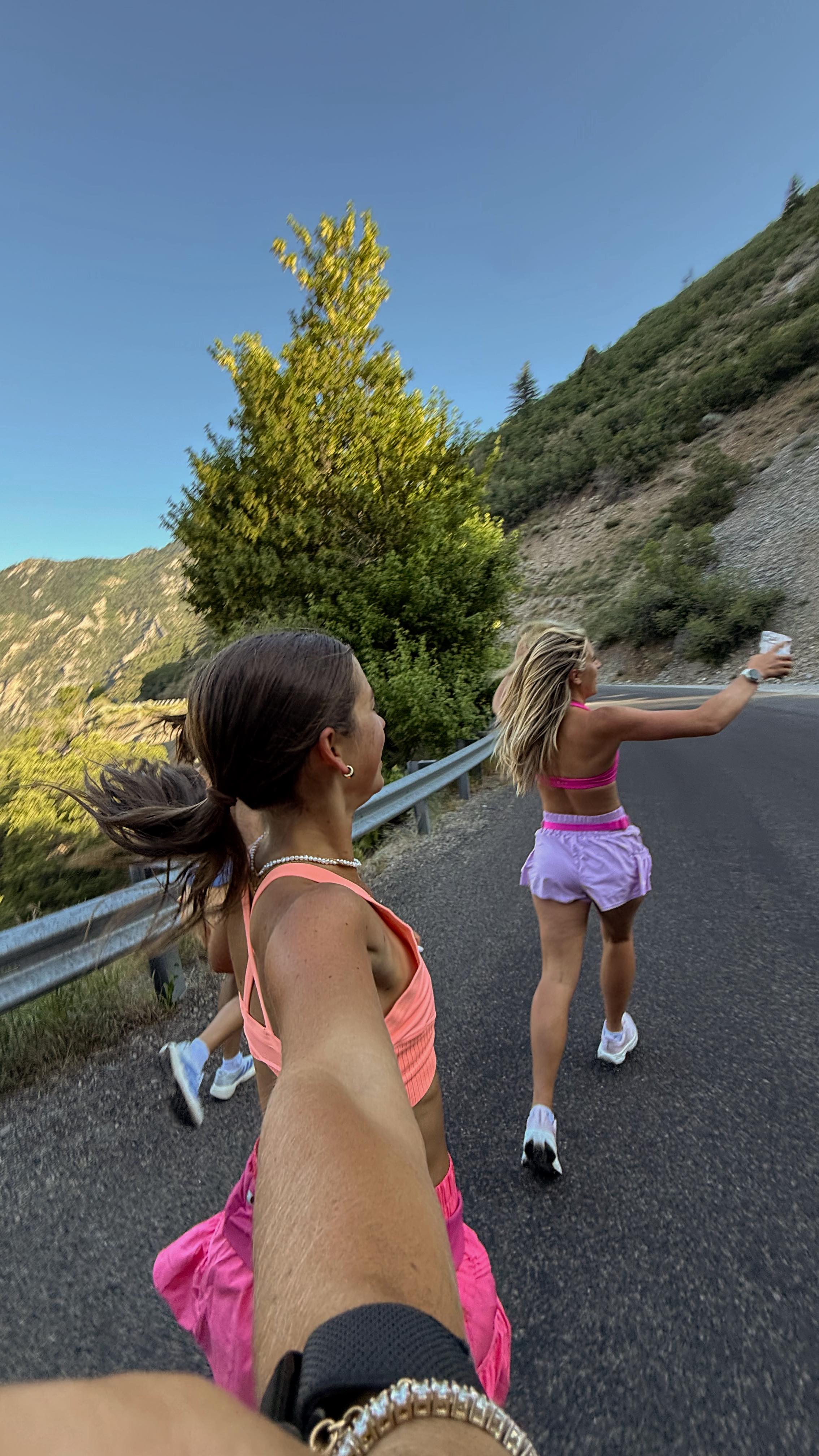 Instagram post by @isabellejensennn for PBfit. Caption reads: 8 miles in the canyon today! & obviously i’m....