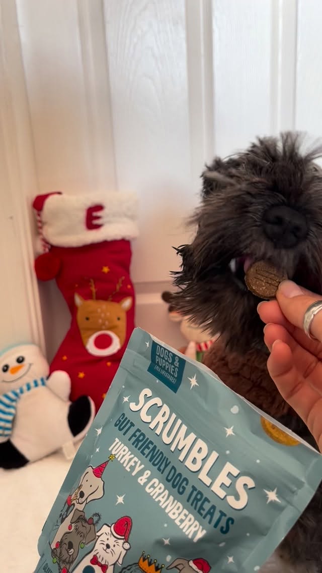 Instagram post by @its_little_eddy for Scrumbles. Caption reads: [...] to some Christmas snacks, mine are....