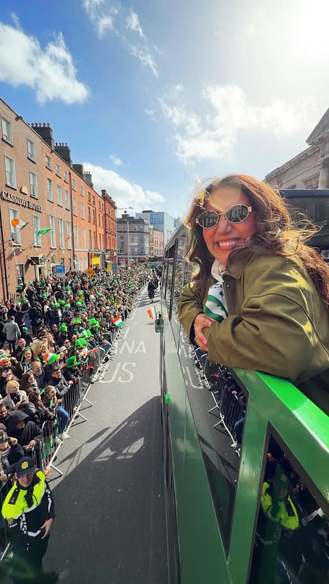 Instagram post by @themeldemi for Tourism Ireland. Caption reads: [...] got the loudest cheers from me 💚☘️....