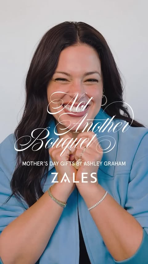 Instagram post by @ashleygraham for Zales. Caption reads: [...] the best for the best this Mother’s Day....