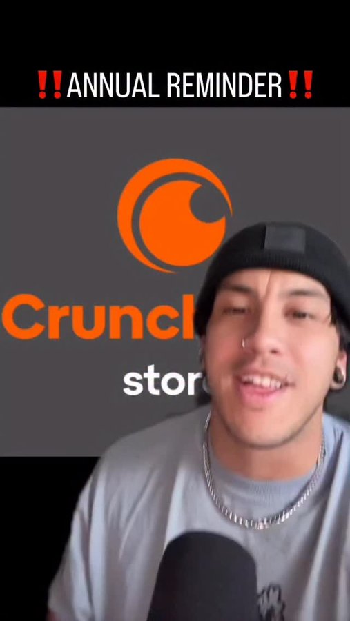 Instagram post by @calebxswag for Crunchyroll. Caption reads: @crunchyrollstore Black Friday is MY JAM #anime.