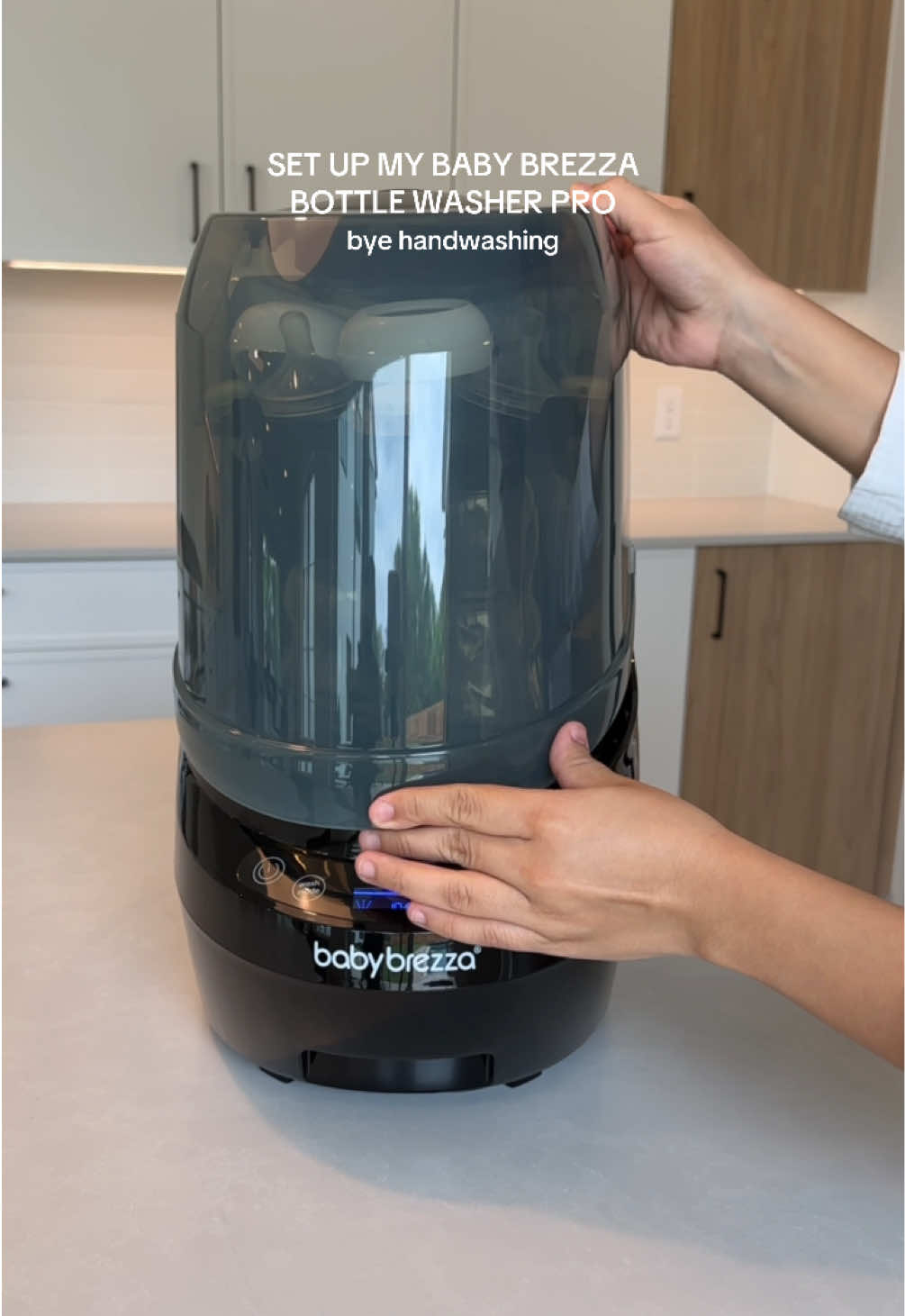 TikTok post by @aleydazav for Baby Brezza. Caption reads: [...] INCLUDES SALE ITEMS TOO 🩷 @Baby Brezza....