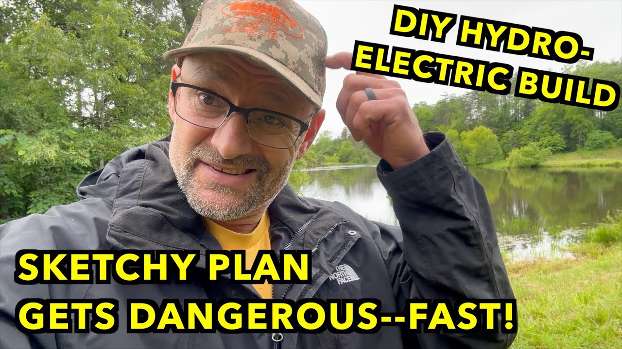 YouTube post by @FarmCraft101 for LMNT. Caption reads: Building A Hydroelectric System On A Farm Pond. ....