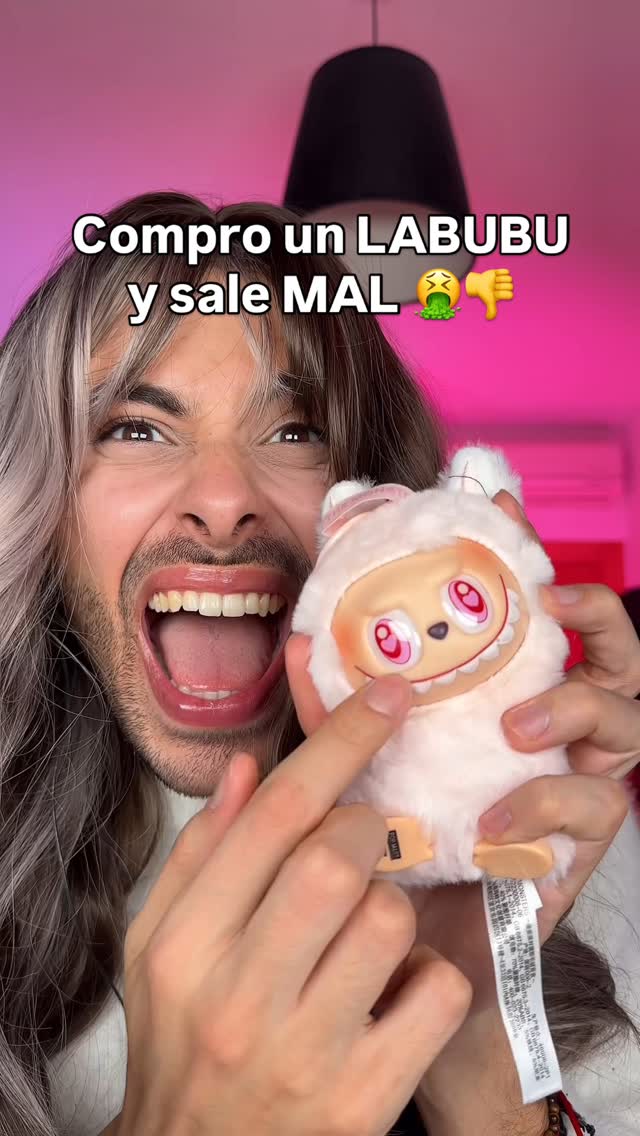 Instagram post by @fussbig for Herboxa. Caption reads: El PEOR LABUBU de la historia 👎🤮… Por cierto,....