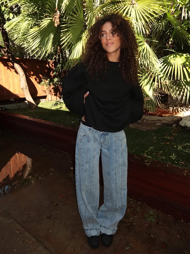 Instagram post by @deja_clarkk for PEPPERMAYO. Caption reads: love this fit from @peppermayo 70% off sitewide! ....