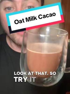 TikTok post by @aidenleeds for MYOM. Caption reads: [...] CEREMONIAL CACAO ✨🥛@Full Power Cacao....