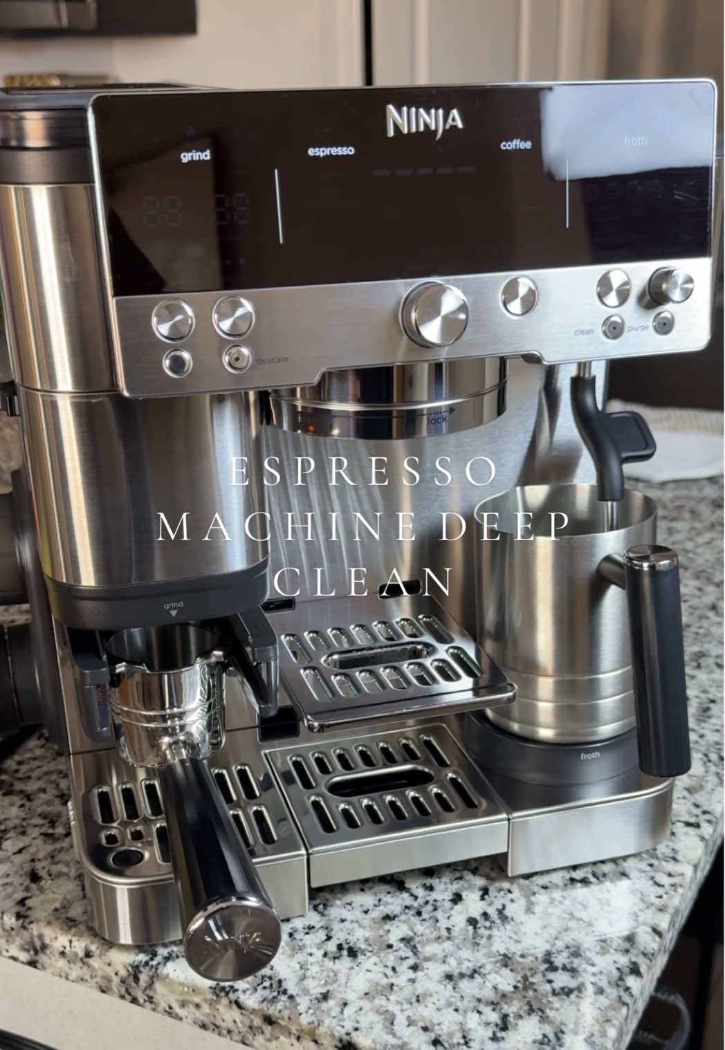 TikTok post by @ionemaeve for Scrub Daddy. Caption reads: [...] is in dire need of a deep clean 😅....