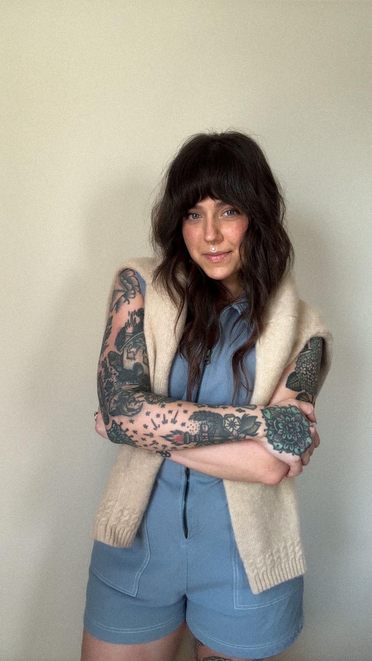 Instagram post by @thegoodrichwife for Shop Noble. Caption reads: It’s easy to feel cool in a @shopnoble utility....