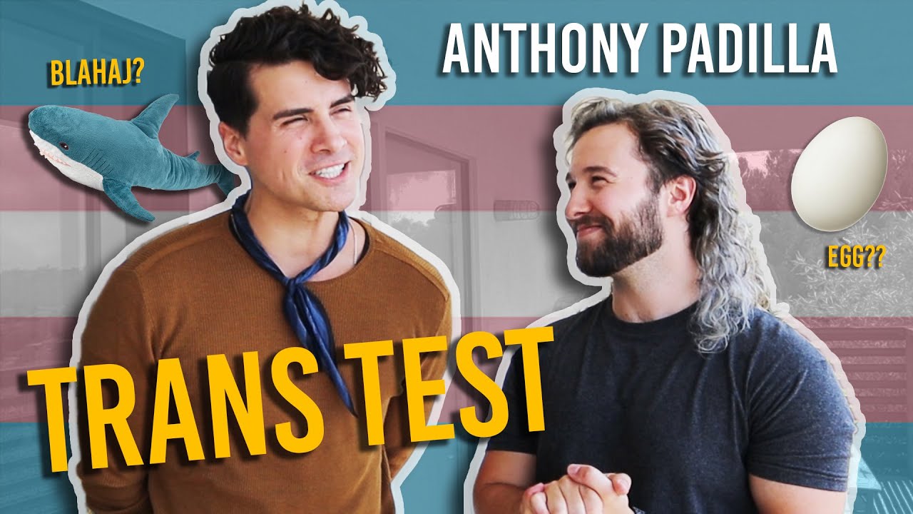 YouTube post by @TyTurner for YouNow. Caption reads: Testing Anthony Padilla, Honorary Trans Man (Trans....
