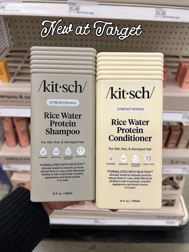 Instagram post by @targetbayareafinds for Kitsch. Caption reads: New at Target 🫧✨ @mykitsch new liquid shampoo &....