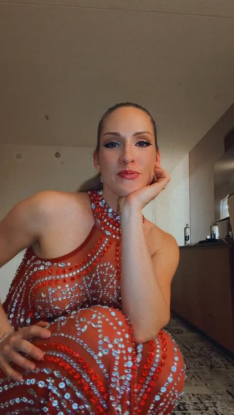 Instagram post by @tinataraofficial for Mew Mews. Caption reads: [...] ready to take off my beautiful gown by....