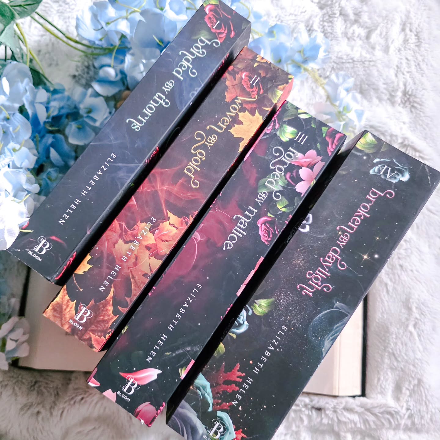 Instagram post by @thesleepybookworm for Bloom Books. Caption reads: Series TBR 💕🫧 What series has been on your tbr....