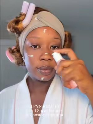 TikTok post by @mrsodige for Alpyn Beauty. Caption reads: [...] for dark spots and uneven skin tone @Alpyn....