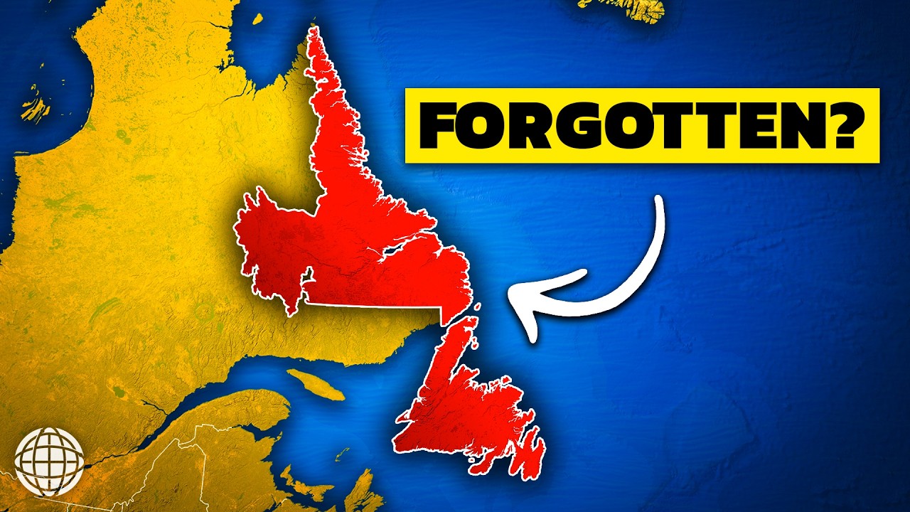 YouTube post by @GeographyByGeoff for Envato Elements. Caption reads: Why Everyone Ignores Canada's Eastern Edge.