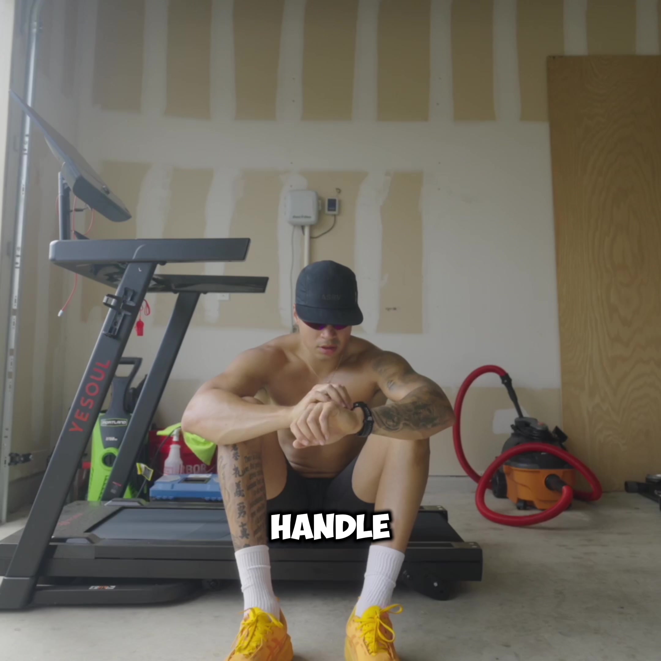 TikTok post by @joeyschultzfitness for AdvoCare. Caption reads: A full day of training with @AdvoCare.