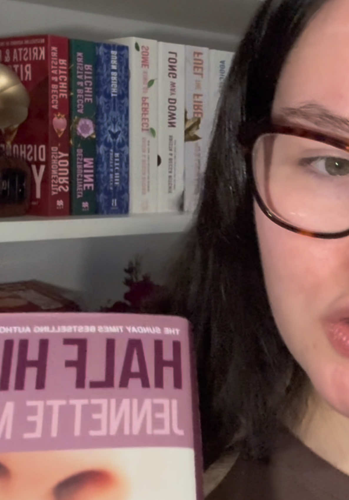 TikTok post by @thepaperbacklibraryy for HarperCollins. Caption reads: [...] off guard, I am loving it! @HarperCollinsUK....