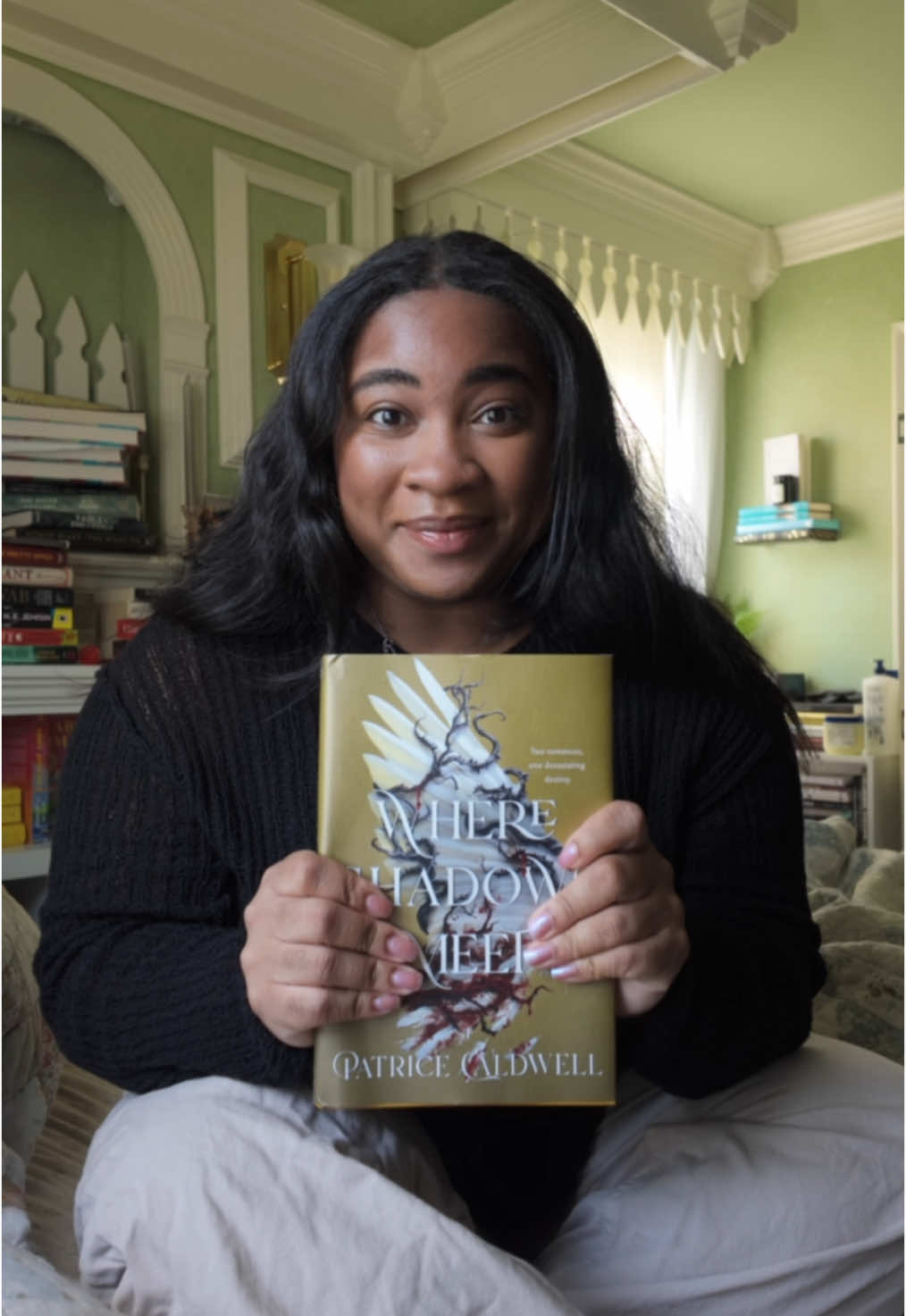 TikTok post by @serareadthat for Wednesday Books. Caption reads: #ad | did i say STONG BLACK QUEER WOMEN?? cause....