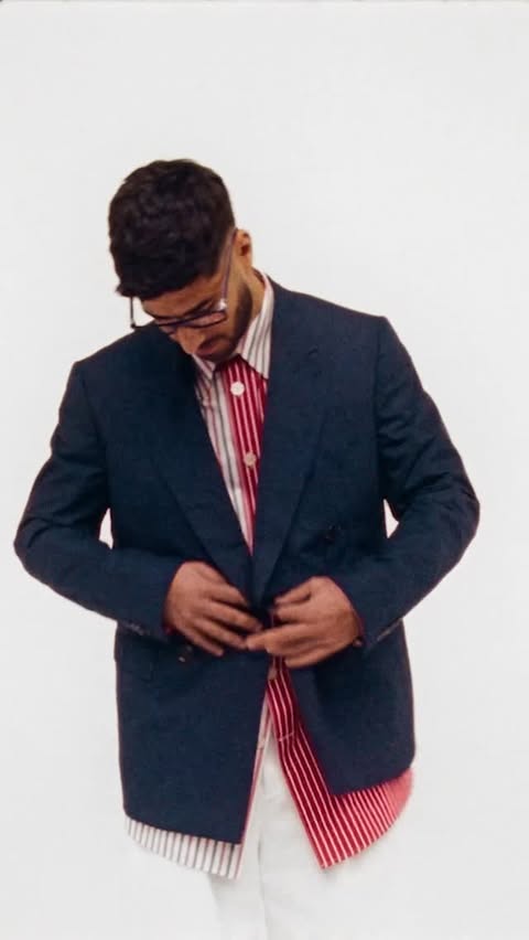 Instagram post by @marcoasensio10 for Safilo Group. Caption reads: Backstage with ⚽️ and @tommyhilfiger @safilogroup....