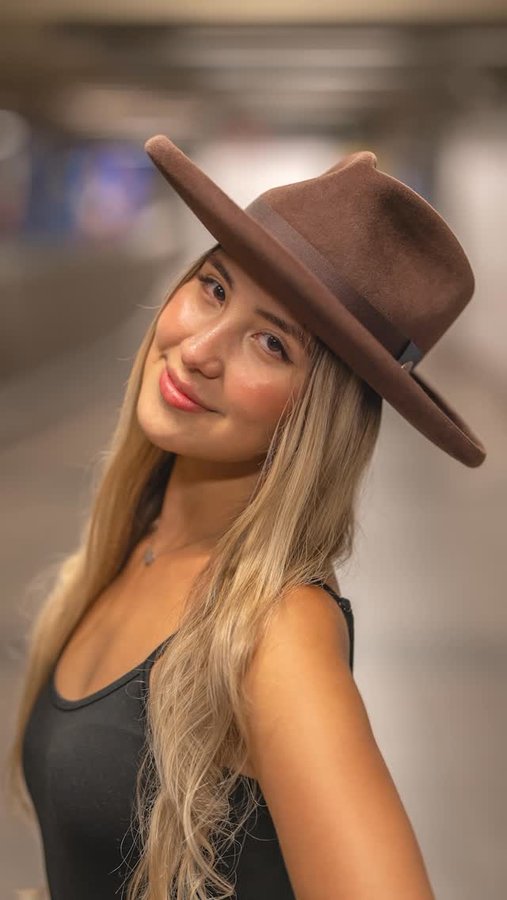 Instagram post by @mrnycsubway for Goorin Bros.. Caption reads: Stranger @joseillanes_ was the perfect model with....