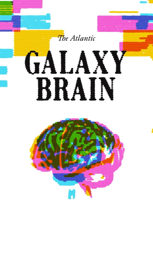 Instagram post by @cwarzel for The Atlantic. Caption reads: Spend enough time online and reality starts to....