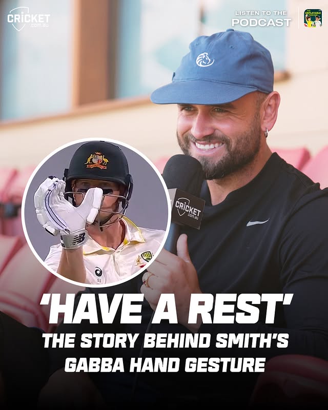 Instagram post by @cricketcomau for Qantas. Caption reads: [...] theory:

#UnplayablePodcast | @qantas |....