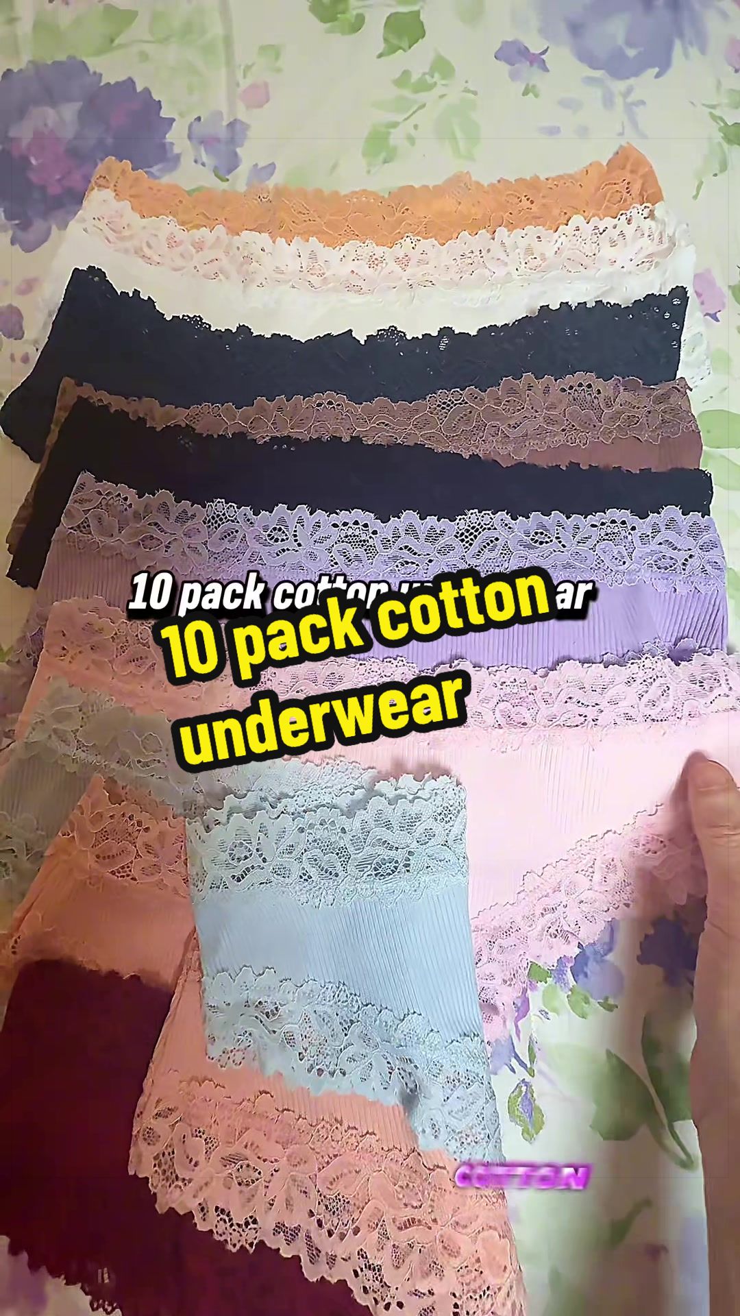 TikTok post by @randiwise3 for FINETOO. Caption reads: [...] #breathableunderwear #underwear @FINETOO....