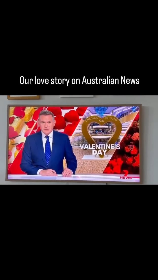 Instagram post by @cruisetravelmama for Princess Cruises. Caption reads: [...] #valentines #valentinesday #cruise....