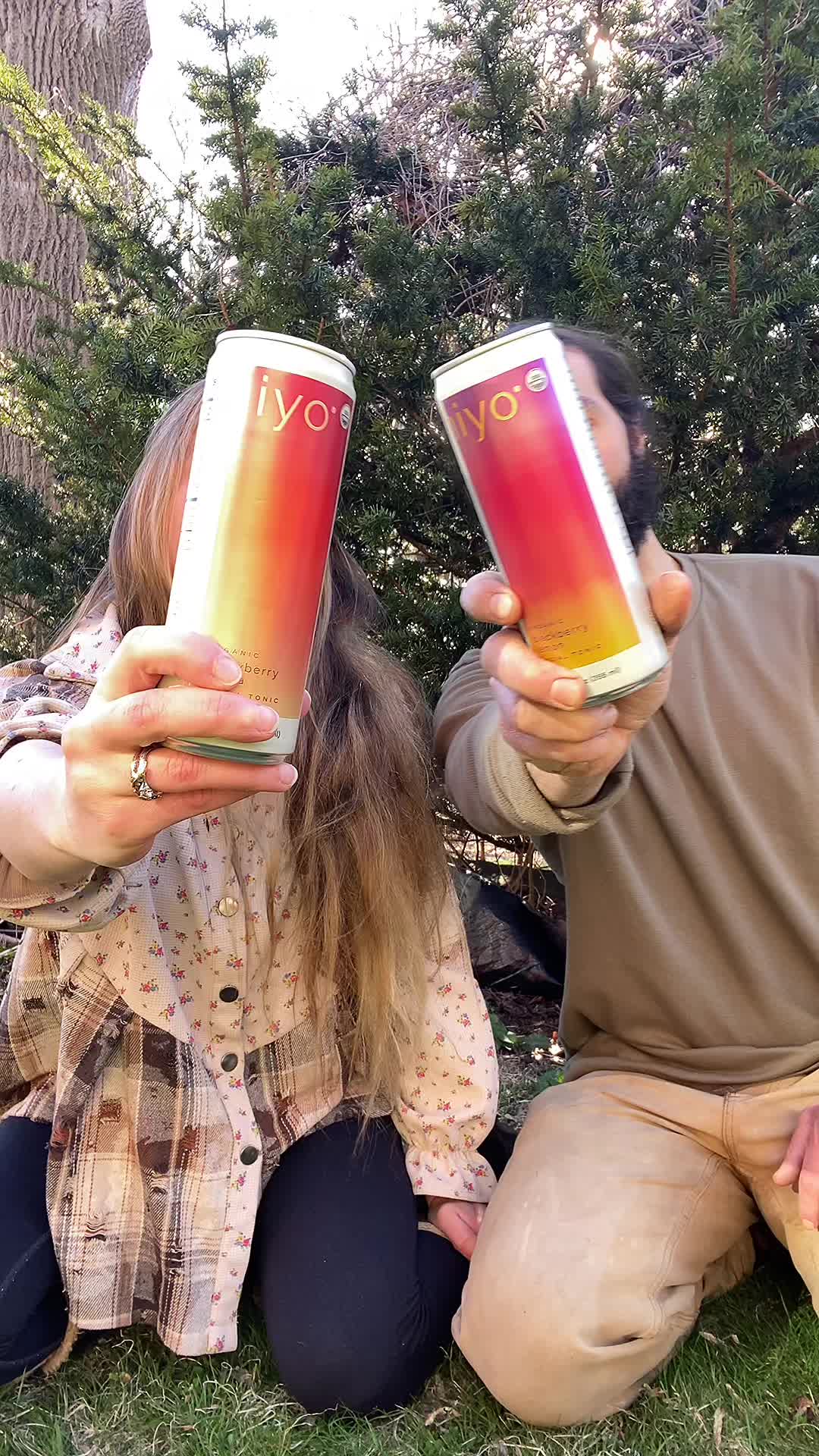 TikTok post by @unfitfashion for hiyo. Caption reads: @drink hiyo Hiyo "Happy in your own" social tonics....