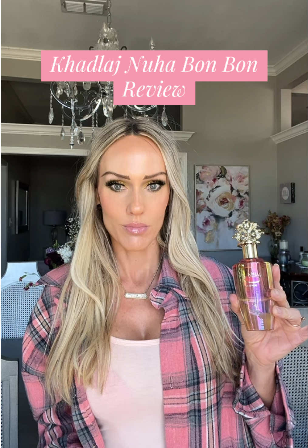 TikTok post by @aleishabudgetbeauty1st for Beauty House. Caption reads: [...] Perfumes Nuha Bon Bon Review sent by....
