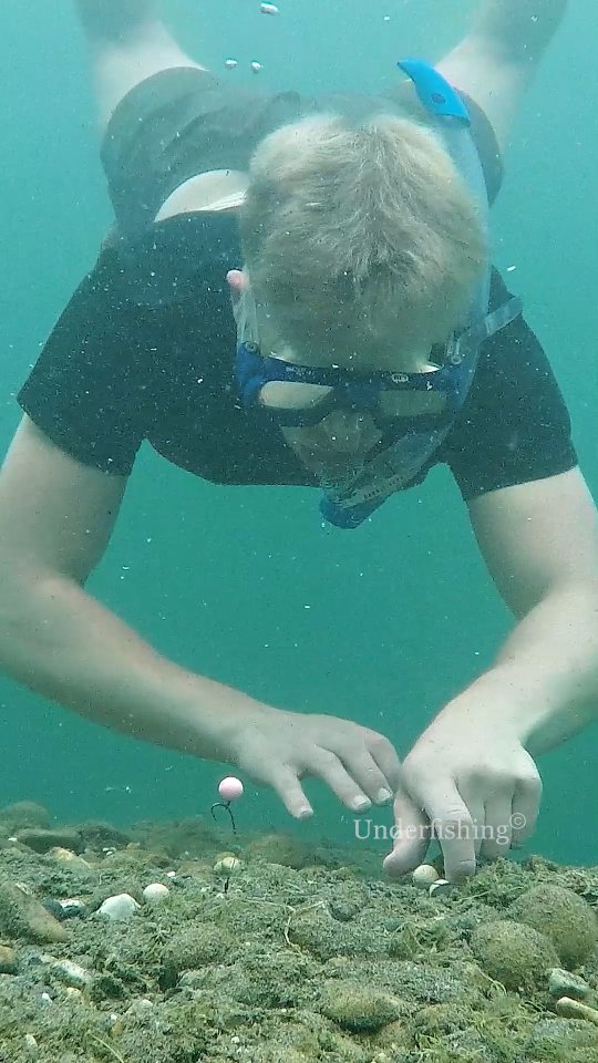 Instagram post by @underfishing.life for Deepersonar. Caption reads: Find your spot far from the bank with the Deeper....