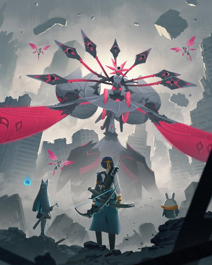 Instagram post by @philipsue_art for Zenless Zone Zero. Caption reads: Zenless Zone Zero ✨ Swipe across for the process....