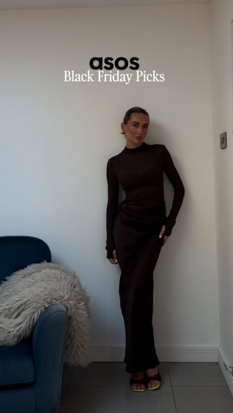 Instagram post by @jessamywhite for ASOS. Caption reads: some of my fave black friday festive picks from....