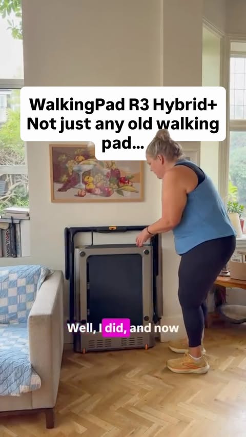 Instagram post by @walking_this_way for WalkingPad. Caption reads: [...] so I was over the moon when @walkingpad_uk....